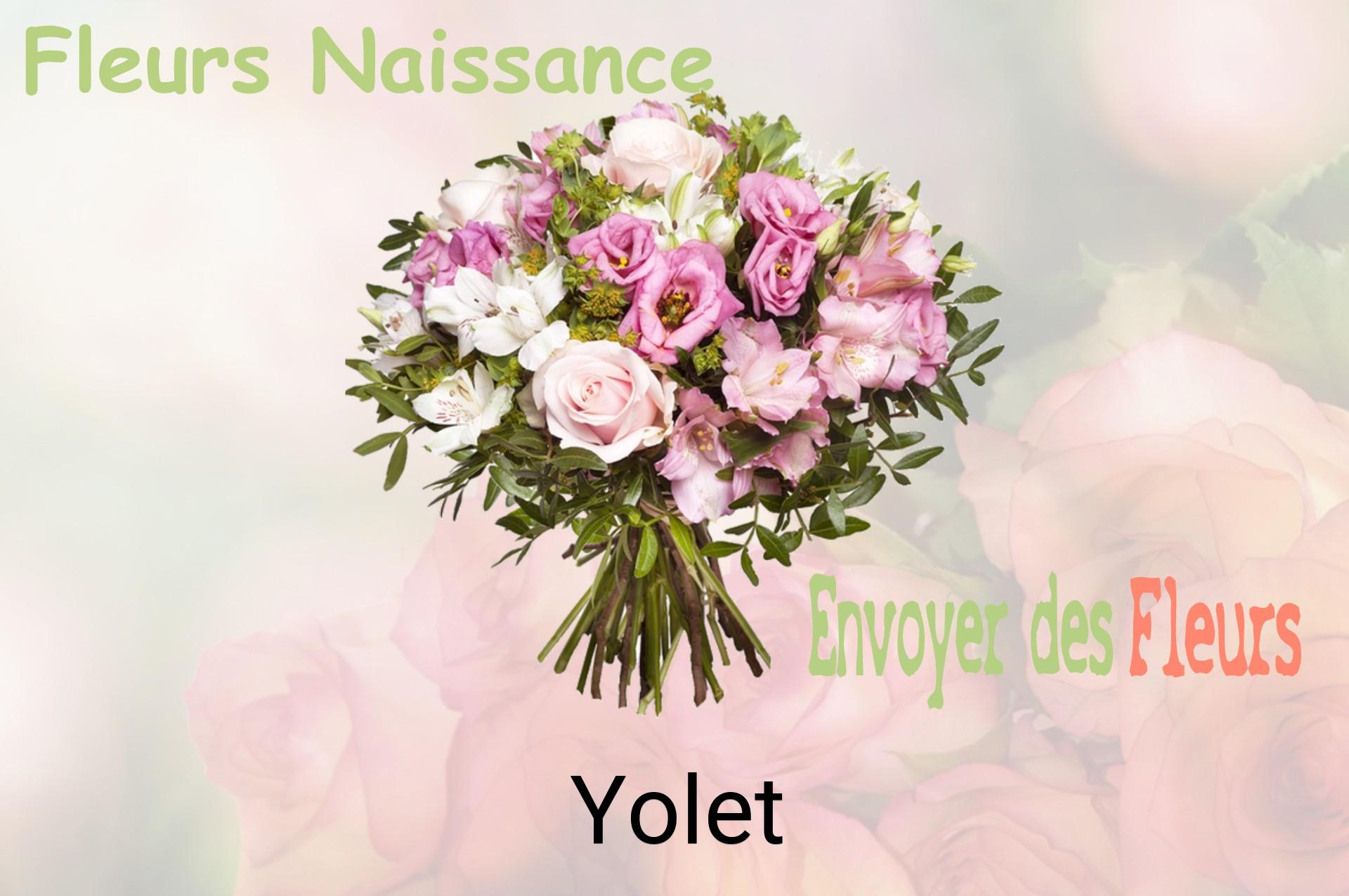 Bouquet de fleurs de naissance livré à Yolet